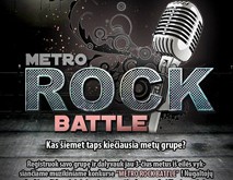 Jau galima registruotis į „Metro Rock Battle“ konkursą