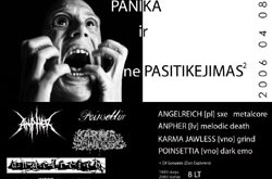Vilniuje – ekstremalios muzikos koncertas “Panika ir nepasitikėjimas 2”